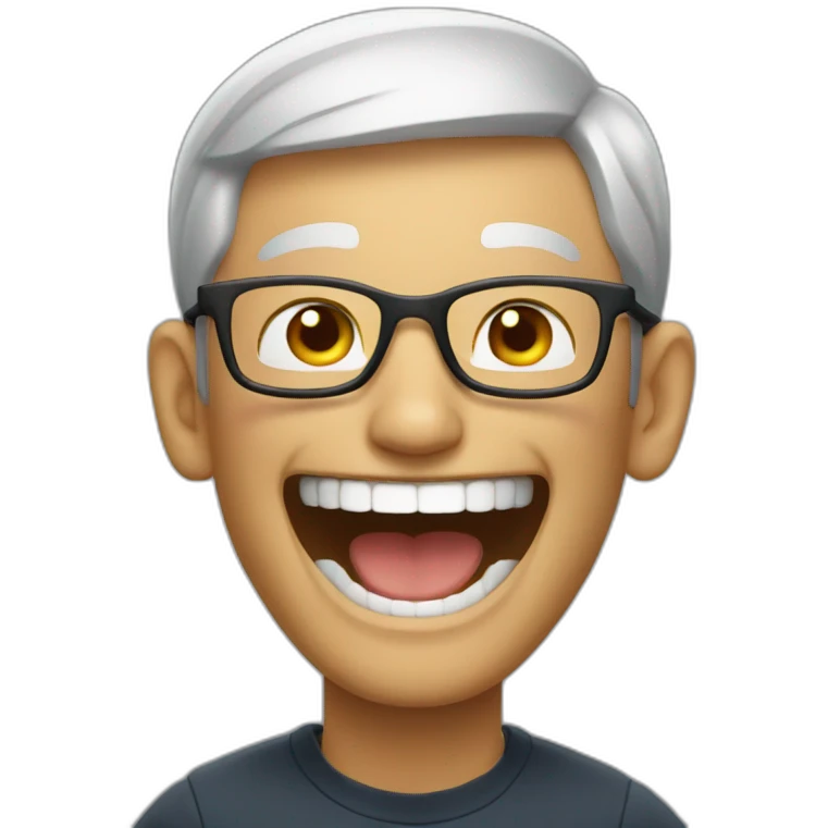 tim Cook laughing emoji