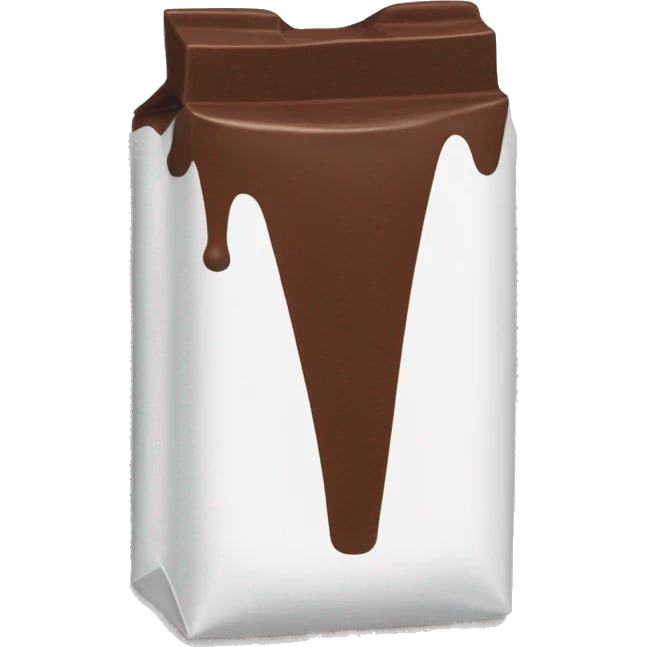 Make a emoji of the chocolate dairymilk(with wrapper) shape-rectangular emoji