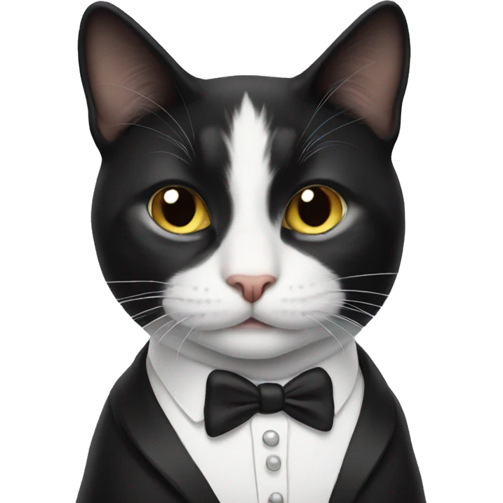 tuxedo cat emoji emoji