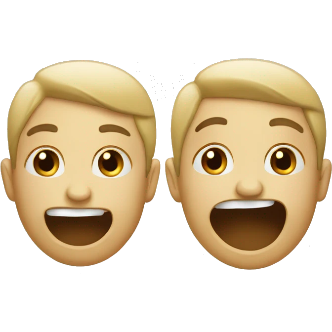 Happy and sad emoji