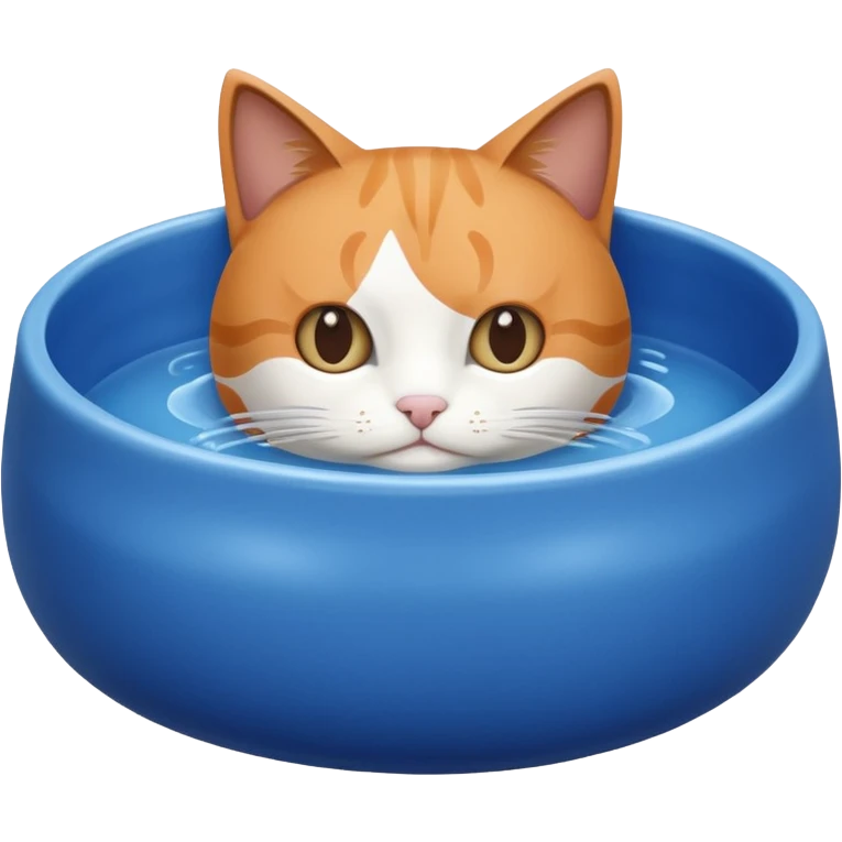 A water bowl for cats emoji