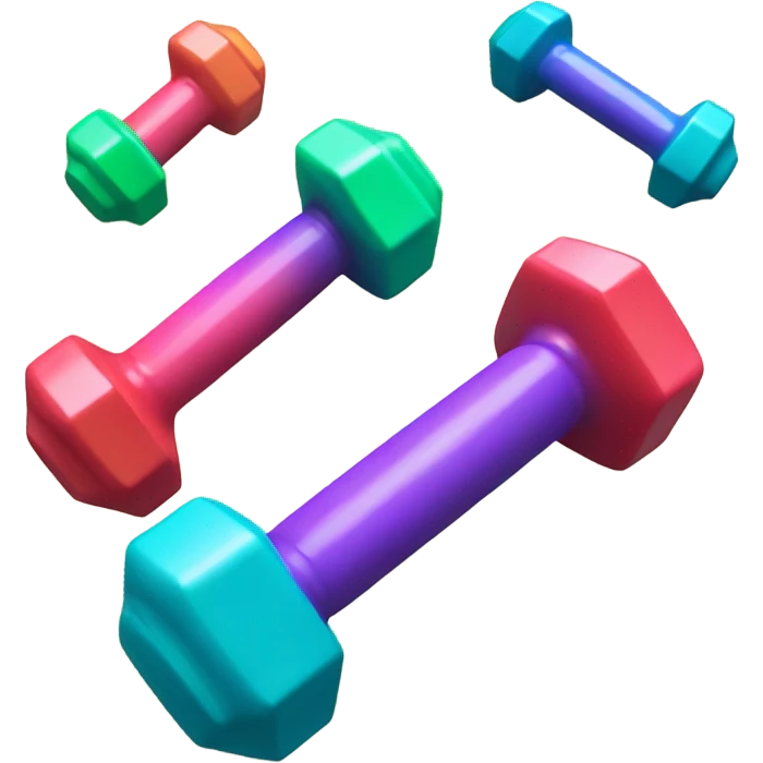 Small dumbbells emoji