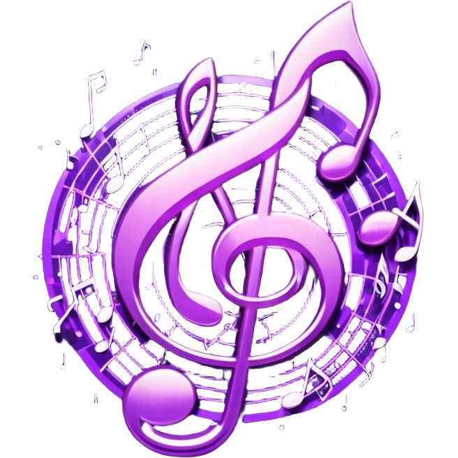 glitter music purple cyberpunk emoji