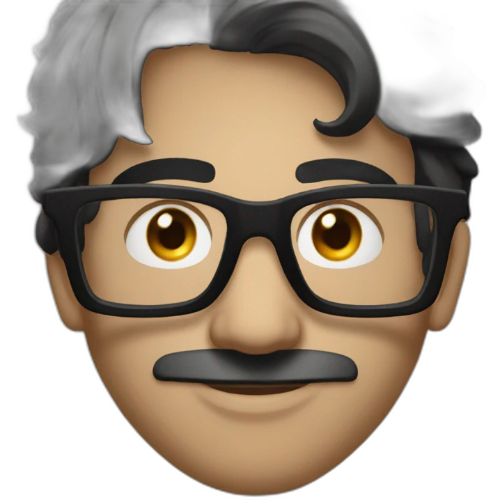 Ali Abdaal with glasses and macbook emoji