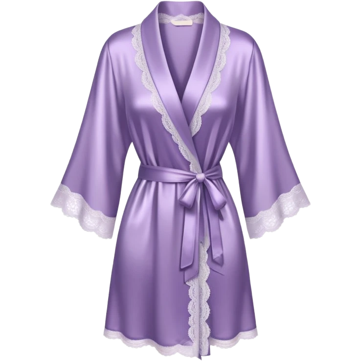 Silky lingerie robe emoji