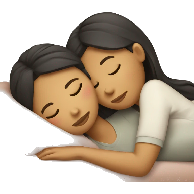 Australian Filipina Couple napping emoji