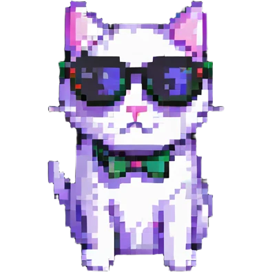stylish cat in sunglasses emoji