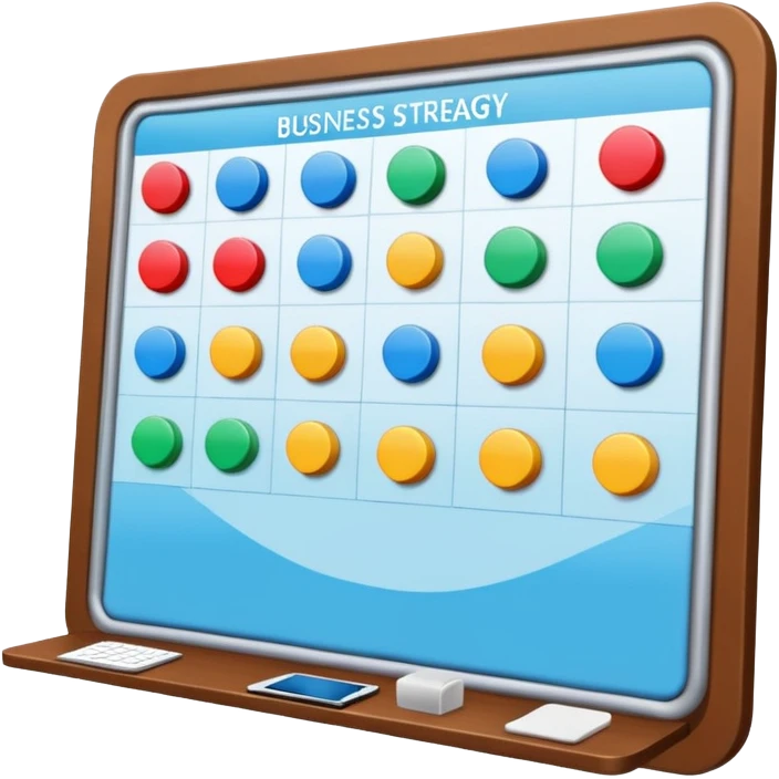 business strategy bord emoji