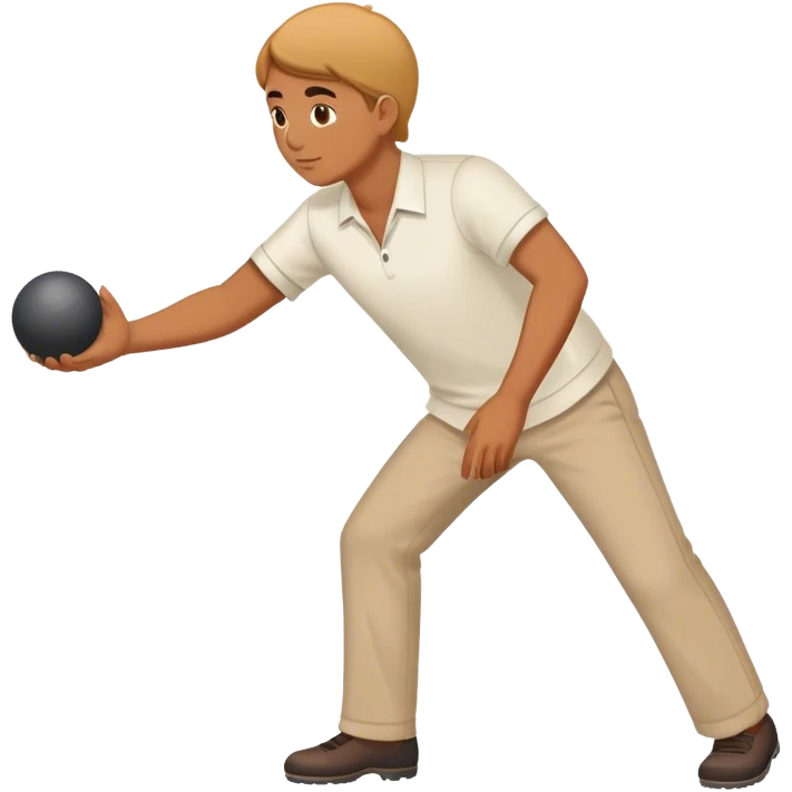 playing boules emoji