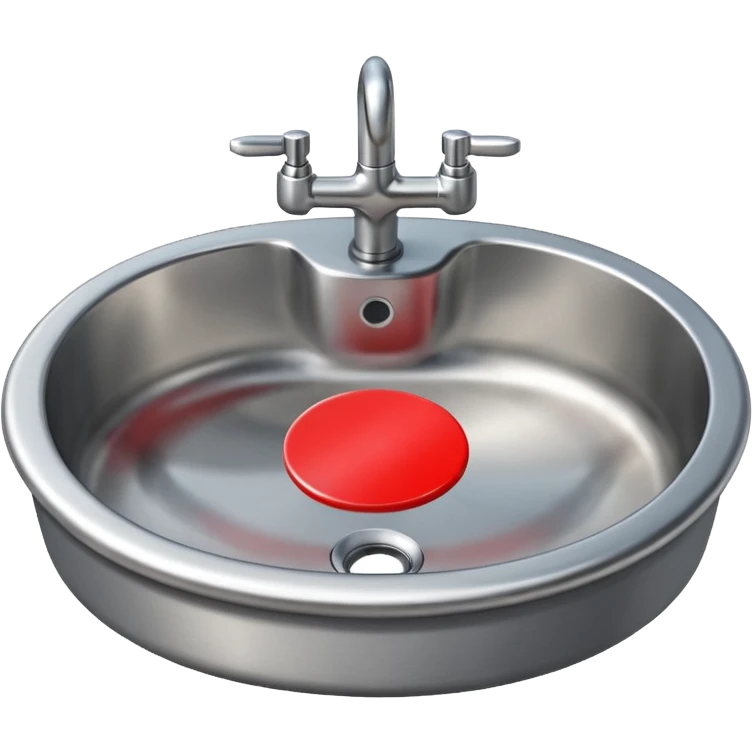 a sink with a red circular no sign emoji