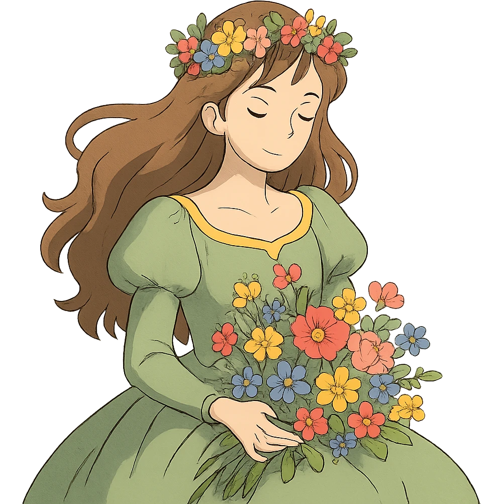 flower princess emoji