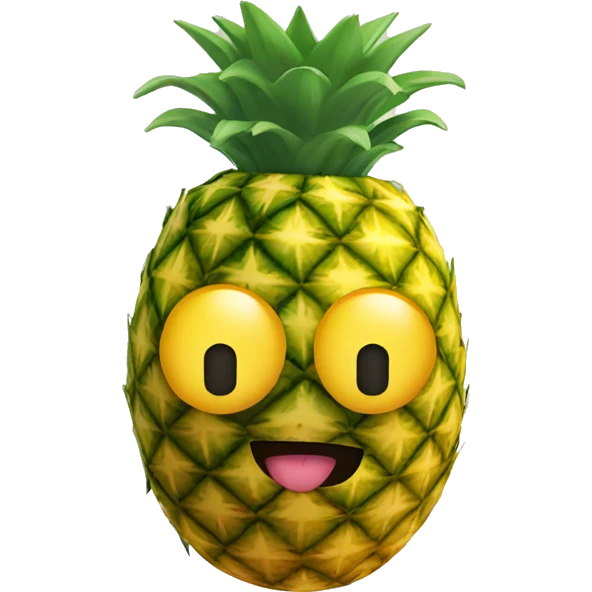 Upside down pineapple emoji