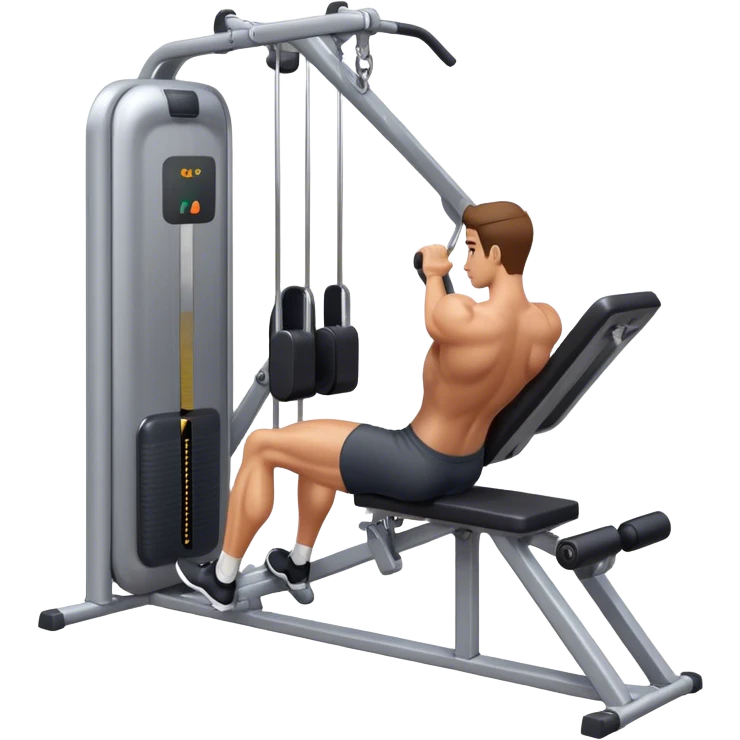 guy leg-extension machine emoji