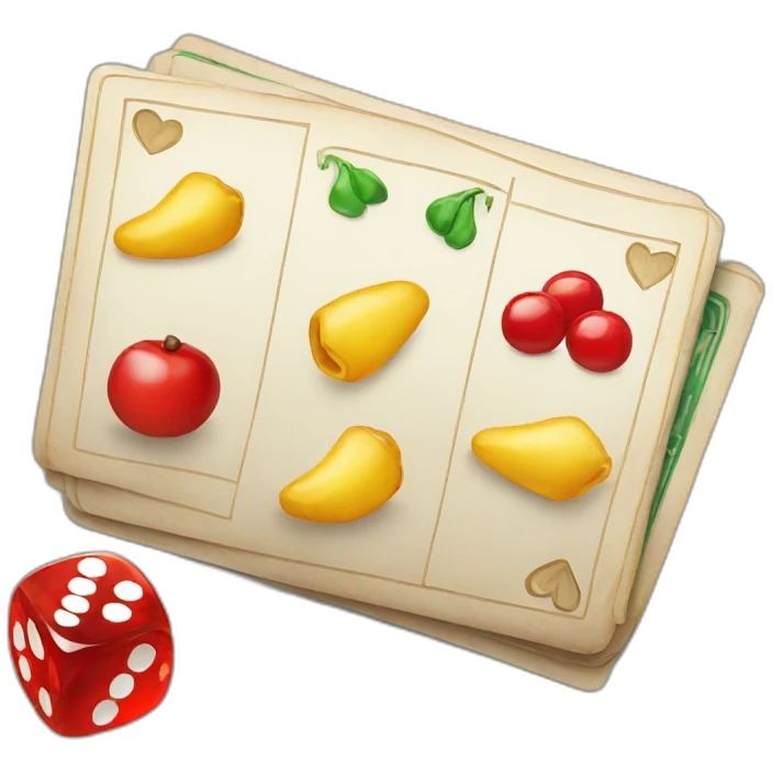 Casino menu emoji