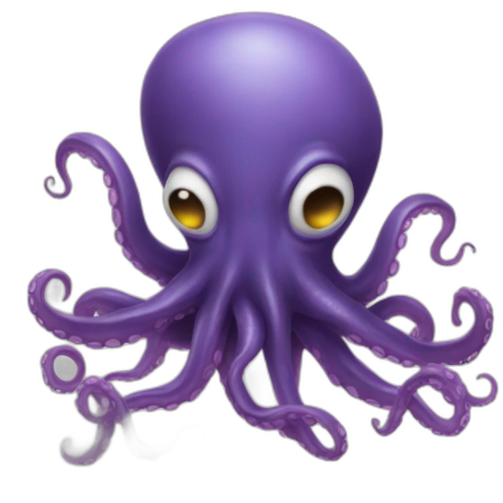 Octopus alien emoji