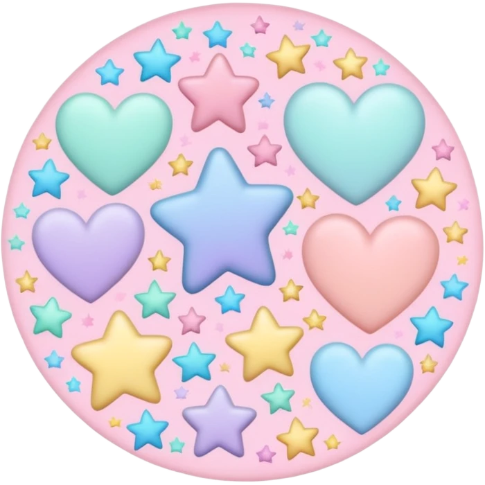 🩷❤️🧡💛💜💙🩵💚🖤🩶🤍🤎 이모티콘에 흰색을 섞어서 파스텔톤으로 바꿈 emoji