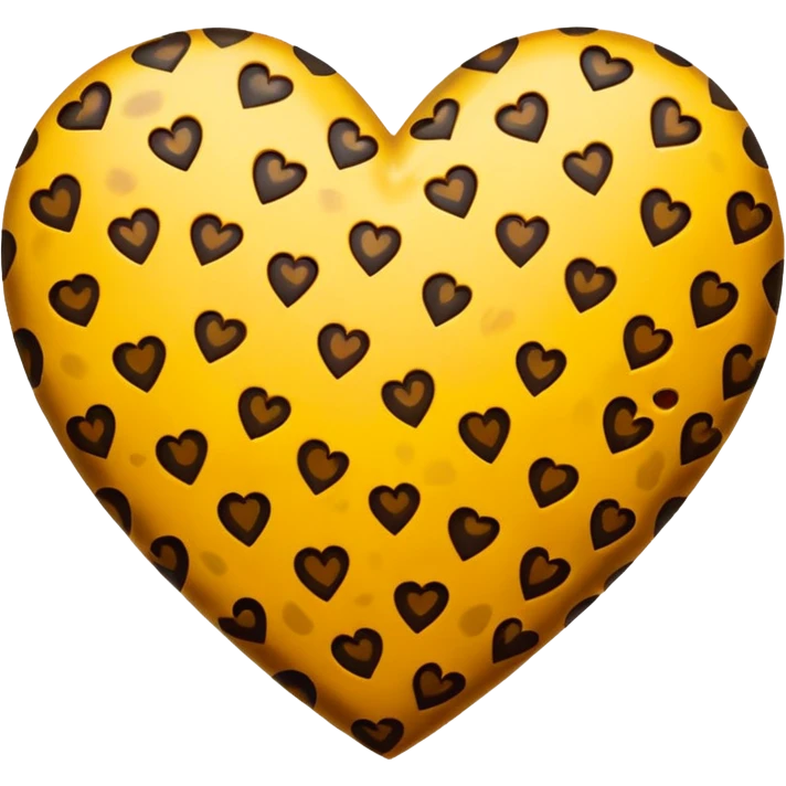 леопардовое сердце  emoji