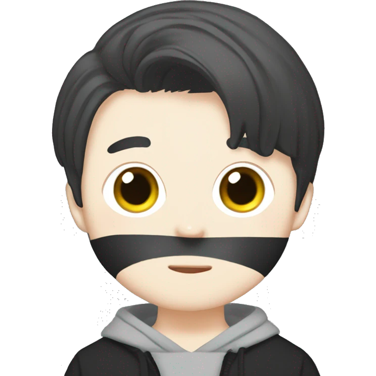 Hyunjin from straykids as a ferret emoji