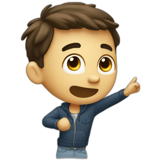 Garçon qui dab emoji