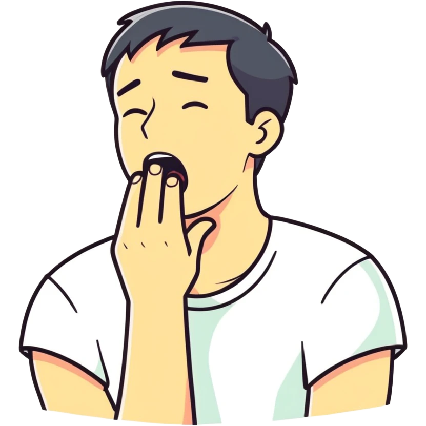Man choking himself  emoji