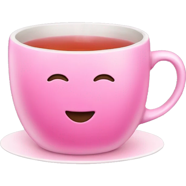 Pink tea emoji