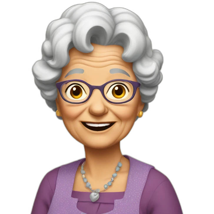 cute granny clampett emoji
