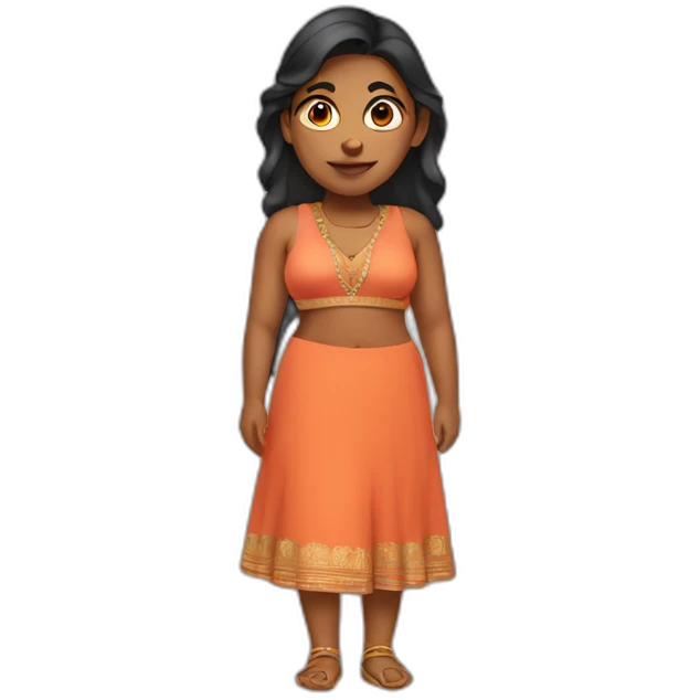 thick Indian woman emoji