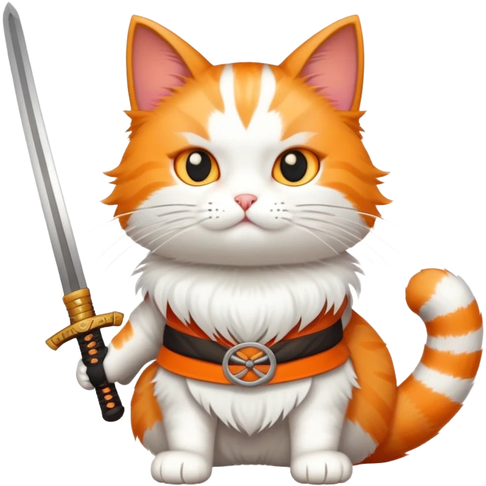cat with a katana emoji