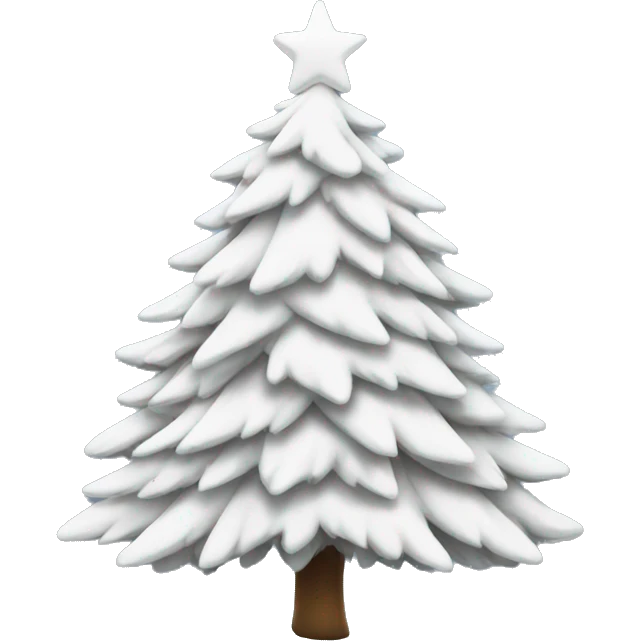 White Christmas tree emoji