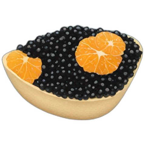 Black caviar emoji