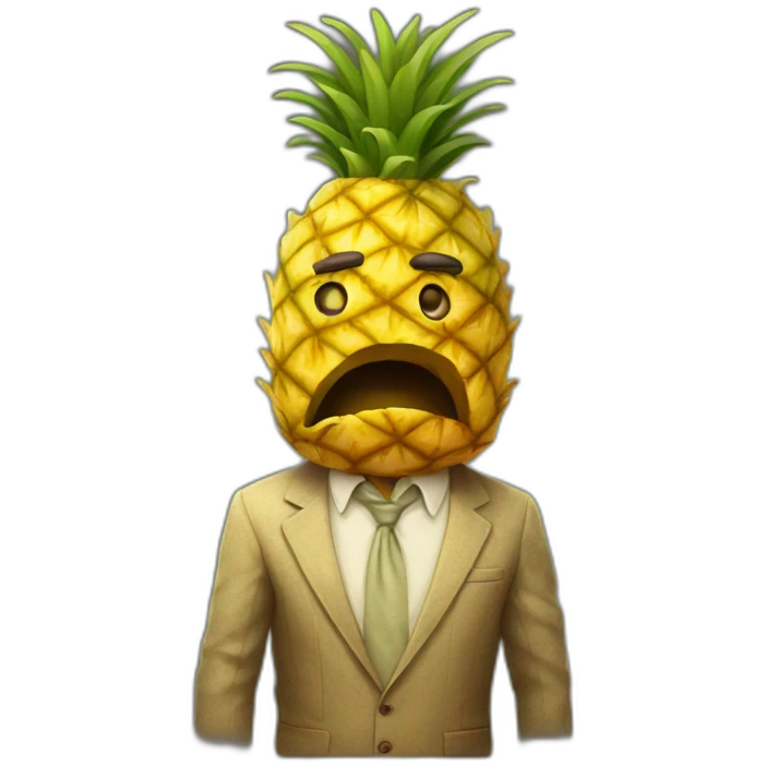 Sad Pineapple Man emoji