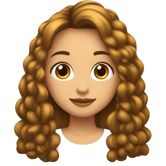 chica pelo largo moreno alta delgada morena flequillo emoji