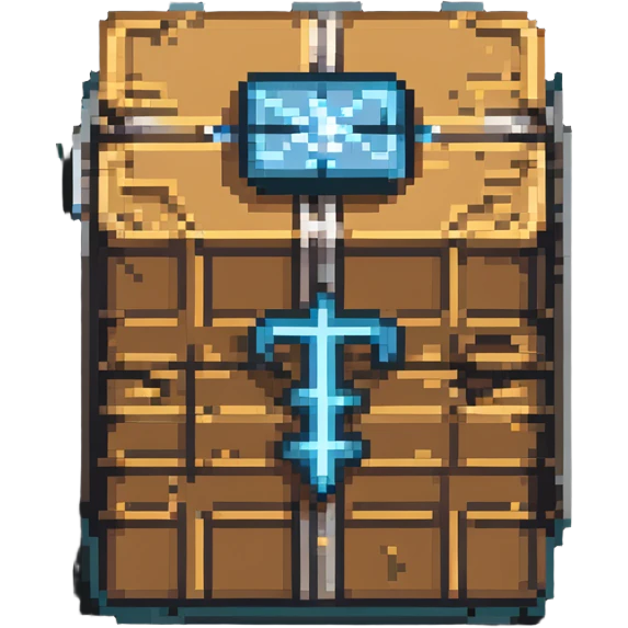 2d power up crate with speed boost symbol emoji