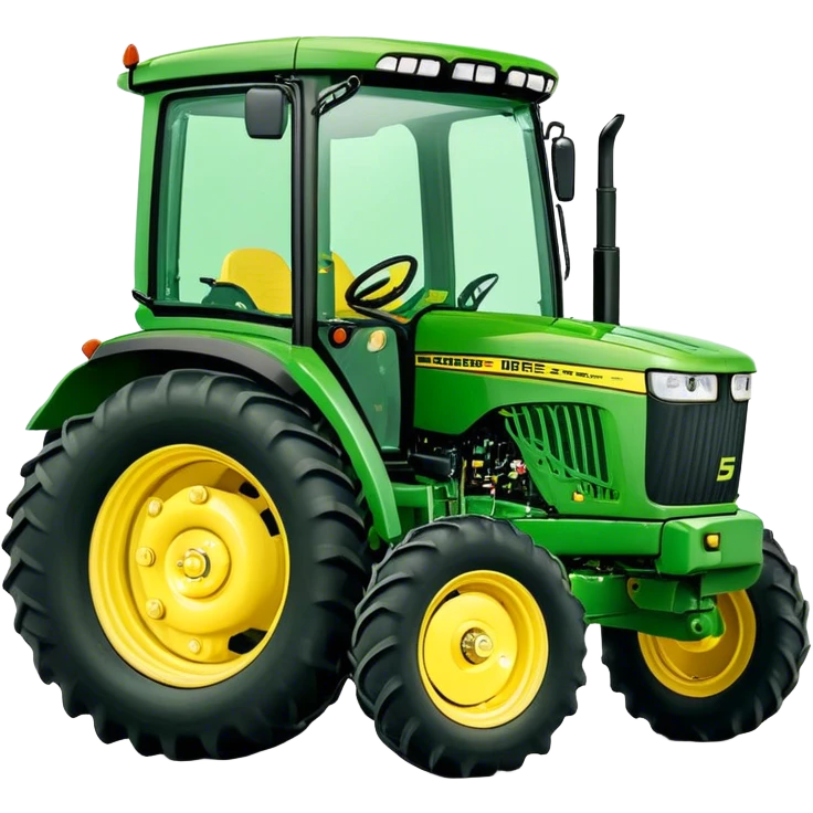 Tractor - John Deere 5055E (Model Year: 2021) (Iconic colour: Green with yellow) emoji