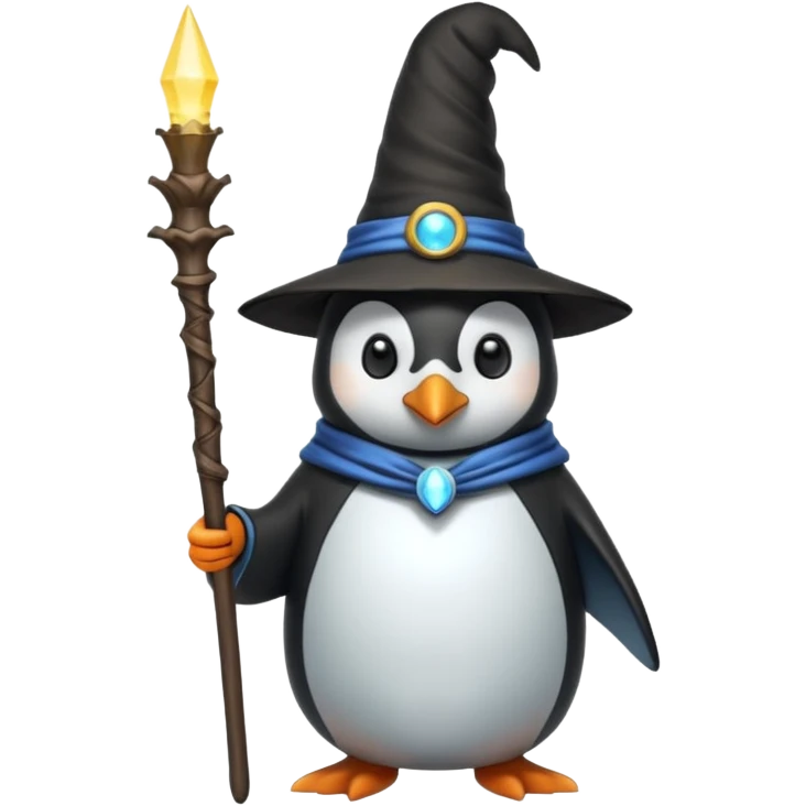 Penguin Wizard emoji