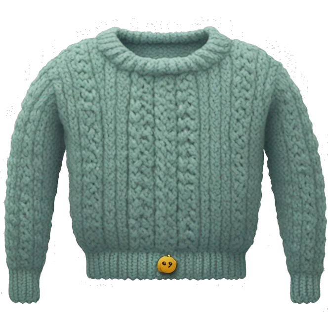 Knitted sweater emoji