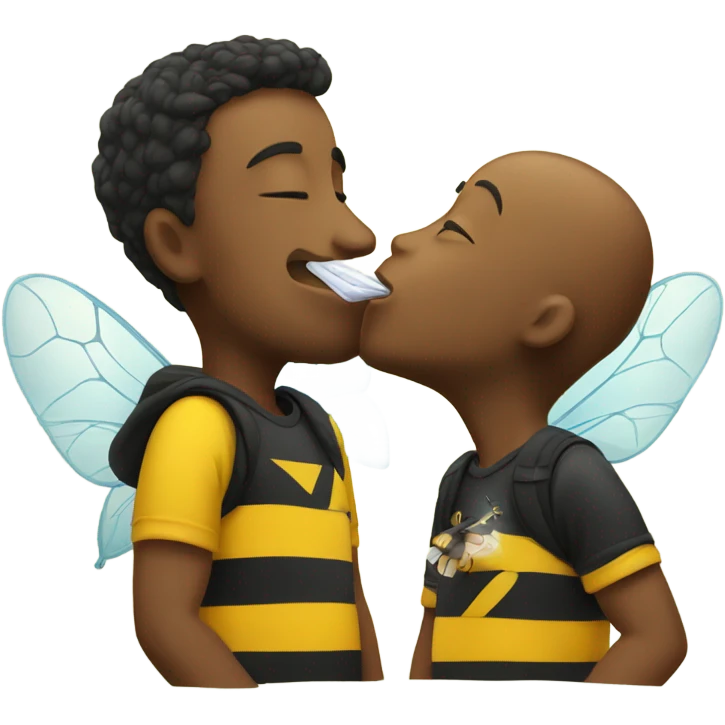 Blowing a bee kisses emoji