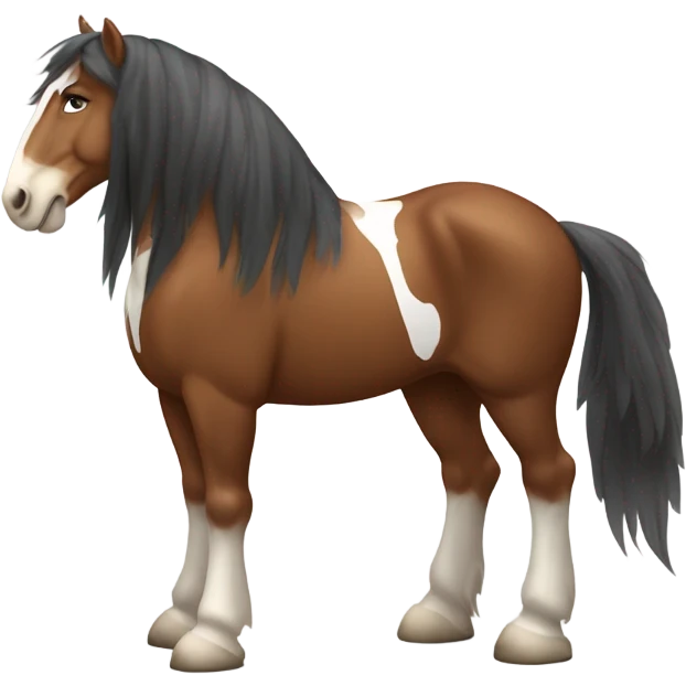 Clydesdale horse  emoji