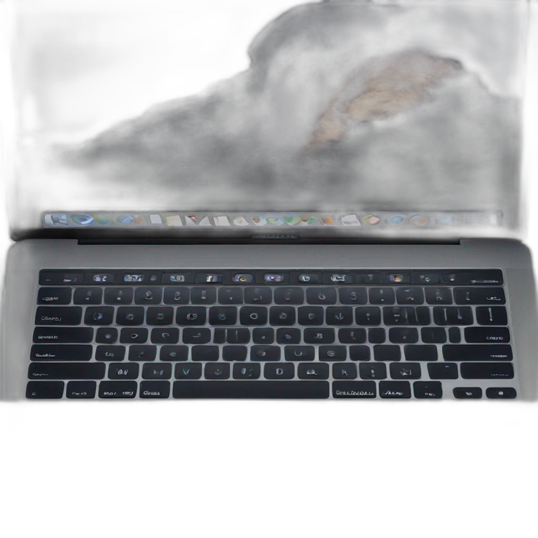 MacBook Pro with a iMac emoji