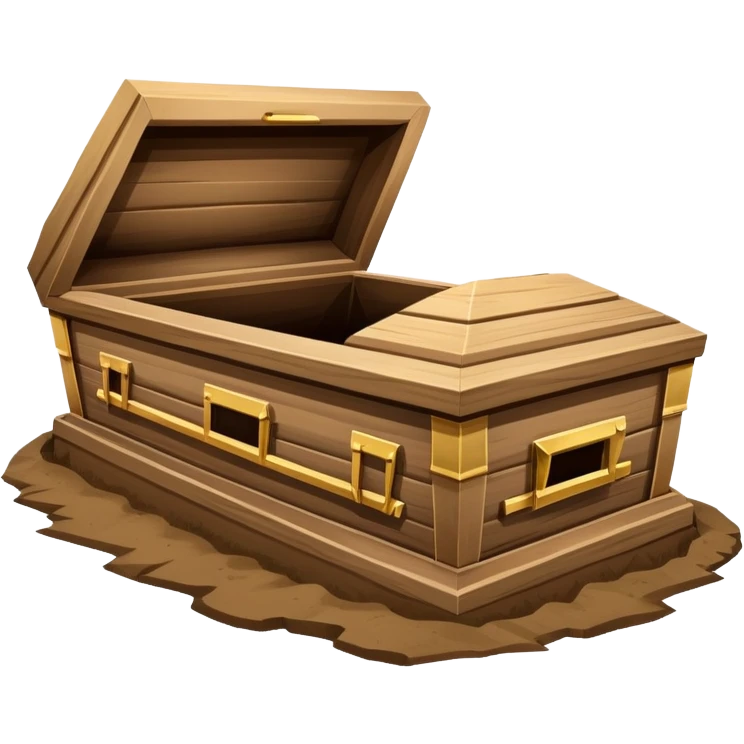 Coffin being buried  emoji