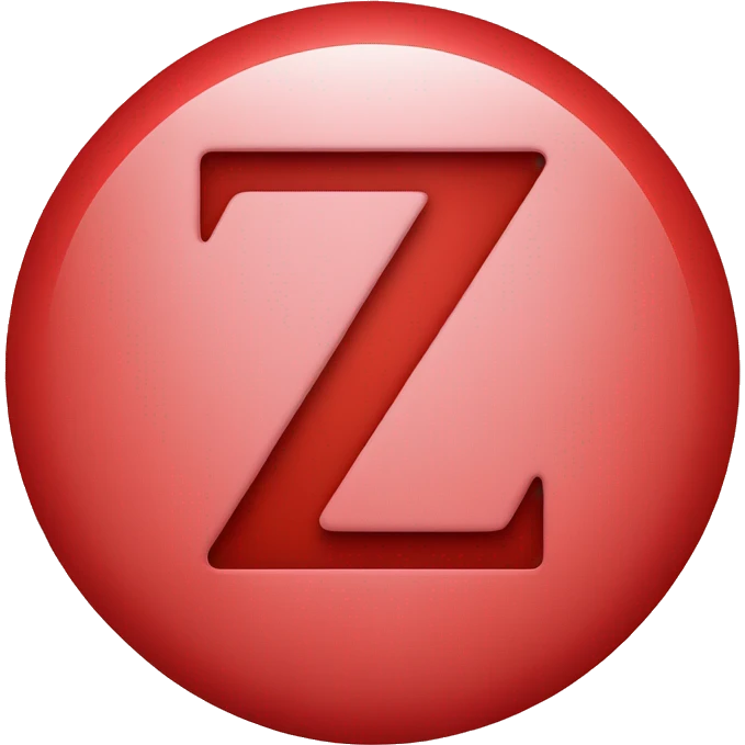 Red circle with letter z emoji