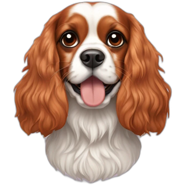 beetle bug on a cavalier king charles spaniel  emoji
