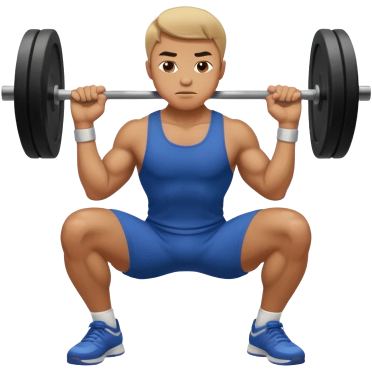 man doing squat emoji