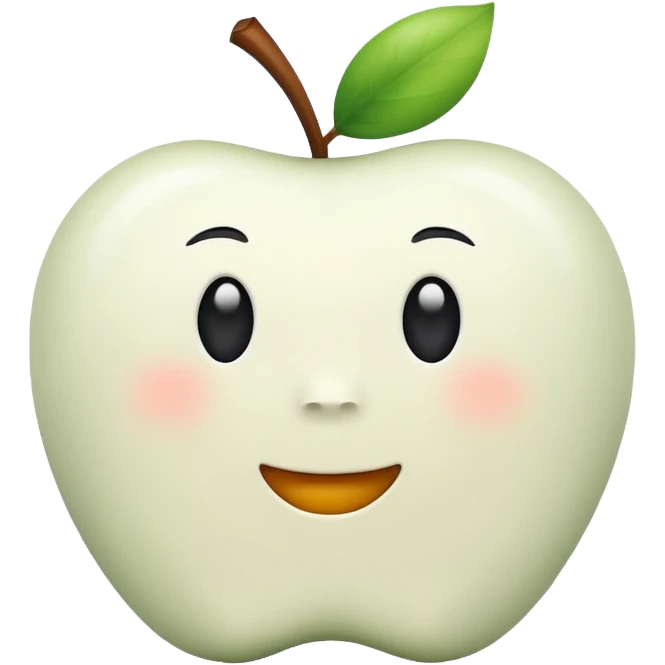 white apple emoji
