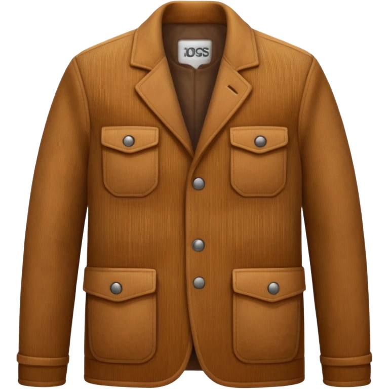 Corduroy textured jacket ridges emoji