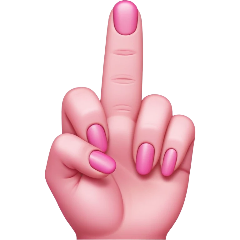 pink middle finger  emoji