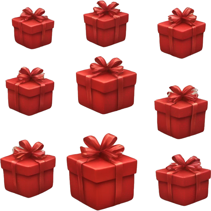 5 Red Christmas Gifts  emoji