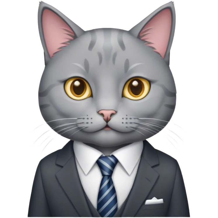 Stockbroker cat emoji