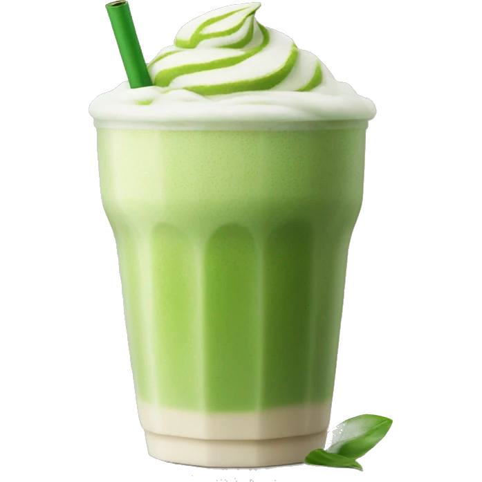 Matcha latte iced  emoji