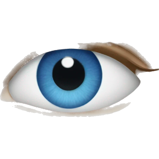 Blue eye emoji